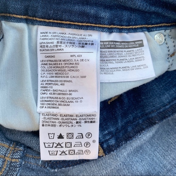 Levi Mid Rise Skinny size 10 Jeans - Picture 5 of 6